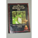 THE JOHNNIE WALKER RYDER CUP 1989 EUROPE VS UNITED STATES AT THE BELFRY, 22nd-24th September,