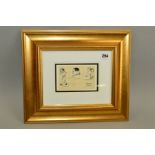 FRAMED INDIVIDUAL BLACK AND WHITE CARICATURES OF THREE GOLFERS - Arthur Lees, Jack Jacobs and