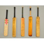 AUTOGRAPHED CRICKET BATS, of the Australian, West Indian and New Zealand touring teams to England,