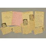AUTOGRAPHS FROM ENGLAND, NORTHAMPTONSHIRE, LONDON WELSH, MOSELEY, LEICESTER, dating from 1930's to