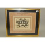 FRAMED AND GLAZED 1922 BARBADOS TEAM PHOTOGRAPH, for the Inter Colonial cricket tournament played at