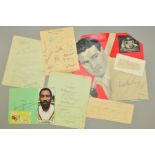 A COLLECTION OF CRICKET AUTOGRAPHS, covering Test Match teams from the 1930's