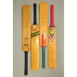 AUTOGRAPHED CRICKET BATS, of the West Indian, Australian and New Zealand touring teams, dates