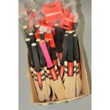 GRAY-NICOLLS MINIATURE BATS, some in cellophane wrapping, others not, faces of the bats are clean (