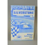 MIDLAND AUTOMOBILE CLUB OFFICIAL PROGRAMME FOR THE MEETING HELD AT SILVERSTONE, on 9th March 1974