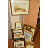 PAINTINGS AND PRINTS etc to include Henry Hilton (act 1879-1888) pastoral landscape, signed bottom