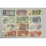 UK BANKNOTE COLLECTION, to include four one pound Peppiatt two consecutive, five ten Shilling