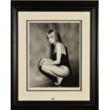 JOHN SWANNELL (BRITISH 1941) 'TWIGGY', a limited edition photographic portrait of the model and