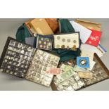 A CARRY BAG OF COINS AND COMMEMORATIVES, to include a 1974 Panama 20 Bilboas coin proof in