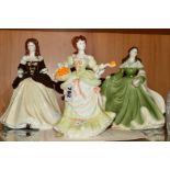 THREE LIMITED EDITION COALPORT FIGURES, 'Nell Gwynn' (Femme Fatales) No6164/12500 (certificate), '