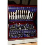 A CANTEEN OF ARTHUR PRICE STAINLESS STEEL CUTLERY, bead pattern for twelve settings