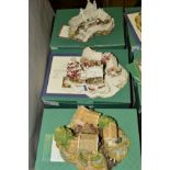 THREE BOXED LILLIPUT LANE SCULPTURES, to include limited edition 'First Snow At Bluebell' L2122,