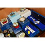 EIGHT VARIOUS HALCYON DAYS ENAMEL BOXES AND TRINKETS, (some boxed), to include paperknife with