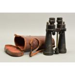 A PAIR OF WWII PERIOD BARR & STROUD NAVAL STYLE BINOCULARS, admiralty pattern number 1900A and