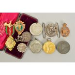 A WWI VICTORY MEDAL, named to 45633 Pte. A.E. Slow Durham Light Infantry, boxed medallions to the