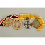 FOUR GERMAN MEDALS/COMBAT BADGES SPANNING BOTH WWI/WWII, Minesweeper-Sub chaser and Escort Vessel