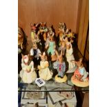 FOURTEEN ROYAL DOULTON BUNNYKINS FIGURES, 'Bride' DB101, 'Groom' DB102, 'Bridesmaid' DB173, '