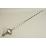 A STEEL CONSTRUCTED SWORD, in the style of a Medieval long sword, blade is approximately 105cm long,