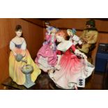 SIX ROYAL DOULTON FIGURES, 'My Best Friend' HN 3011, 'Lunchtime' HN 2485, 'Christmas Morn' HN