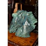 A J SMATT, an Austin Sculpture 1978 horse head sculpture, height 30cm