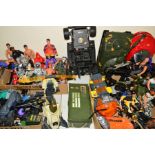 A LARGE QUANTITY OF MODERN ACTION MAN FIGURES AND VEHICLES
