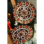 TWO ROYAL CROWN DERBY IMARI PLATES, '1128' pattern, different backstamps and one seconds (2)