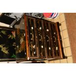 A LATE 20TH CENTURY ORIENTAL BLACK LACQUERED AND GILT CHEST OF FOUR DRAWERS, decorated with