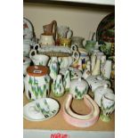 A COLLECTION OF RADFORD HAND PAINTED POTTERY, to include condiments, posy vases, jugs etc