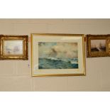 A PAIR OF MARITIME OIL ON CANVAS PAINTINGS of sail boats and coal powered boats on the Thames, one