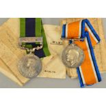 A WWI BRITISH WAR MEDAL, in its original box of issue correctly named to 09877 A/Cpl A Coombs,