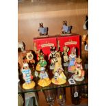 EIGHT ROYAL DOULTON BUNNYKINS OF THE YEAR FIGURES, 'Father' DB154 1996, 'Sailor' DB166, 1997, '