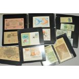 AN ALBUM OF BANKNOTES, FIRST DAY COVERS AND STAMP RELATED ITEMS, to include I.O.M. 1980's