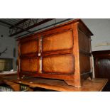 AN OAK BLANKET CHEST