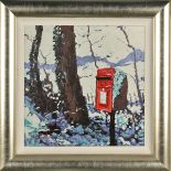 TIMMY MALLETT (BRITISH CONTEMPORARY), 'SNOWY POST BOX', an artist proof print 19/20, signed verso,