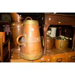 A PAIR OF COPPER KETTLES, together with a copper water jug and another jug (4)