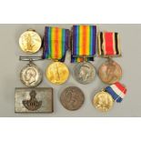 TWO PAIRS OF WWI BRITISH WAR & VICTORY MEDALS, pair correctly named to 39980 Pte N. Deney, West