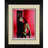 JOHN SWANNELL (BRITISH 1949) 'VICTORIA BECKHAM, 2001', a limited edition portrait print 2/50, signed