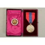 A GEO V BOXED IMPERIAL SERVICE MEDAL, named John Kirkland Reid, together with a WWI era circular