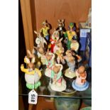 FOURTEEN ROYAL DOULTON BUNNYKINS FIGURES, to include two 'Easter Greetings' DB149, two 'Girl Skater'