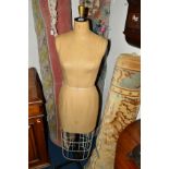 A KENNETT AND LINDSELL LIMITED, GOPSALL STREET, LONDON DRESSMAKERS LADIES MANNEQUIN, with adjustable