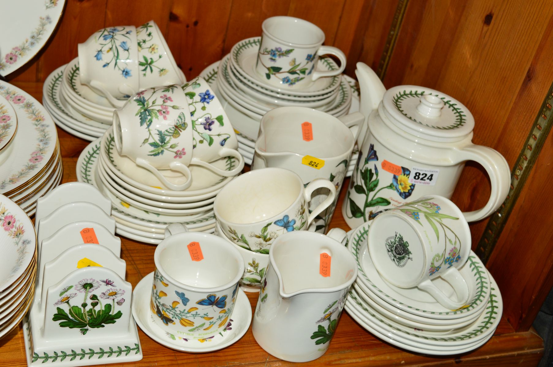 PORTMEIRION 'BOTANIC GARDEN' TEA/DINNERWARES (some seconds) to include coffee pot, various cups,