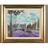 TIMMY MALLETT (BRITISH 1955) 'CELEBRATING ON THE MALL', a London landscape, limited edition print on