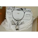 A WHITE GUESS HANDBAG, 1981, with dust bag