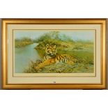 DAVID SHEPHERD (1931-2017) 'TIGER IN THE SUN', a limited edition print 836/850, signed to lower