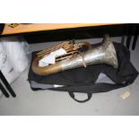 A BESSON AND CO 'PROTOTYPE' EUPHONIUM, in soft case (no mouth piece) (s.d)
