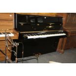 A KOHLER AND CAMPBELL KC-142 UPRIGHT PIANO, in gloss black finish Serial No.IJMJ00782