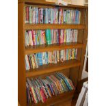 FOUR SHELVES OF CHILDRENS STORY AND REFERENCE BOOKS, (bookcase not included)