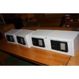 FOUR GREY ELECTRONIC PERSONAL SAFES, 30x20x20cm