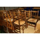 SEVENTEEN VARIOUS CHAIRS, including a set of four bentwood , five elm seated school chairs, a set of