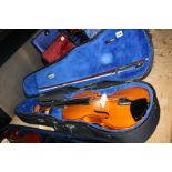 AN ANDREAS LELLER FULL SIZE VIOLA, with bowl and hard case